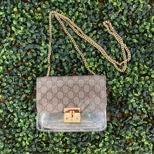 Medium crossbody stadium purse/clear bag/clear bag policy approved/football